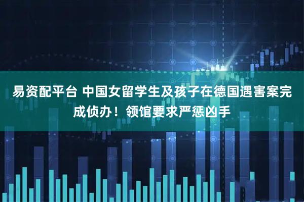 易资配平台 中国女留学生及孩子在德国遇害案完成侦办!领馆要求严惩凶手